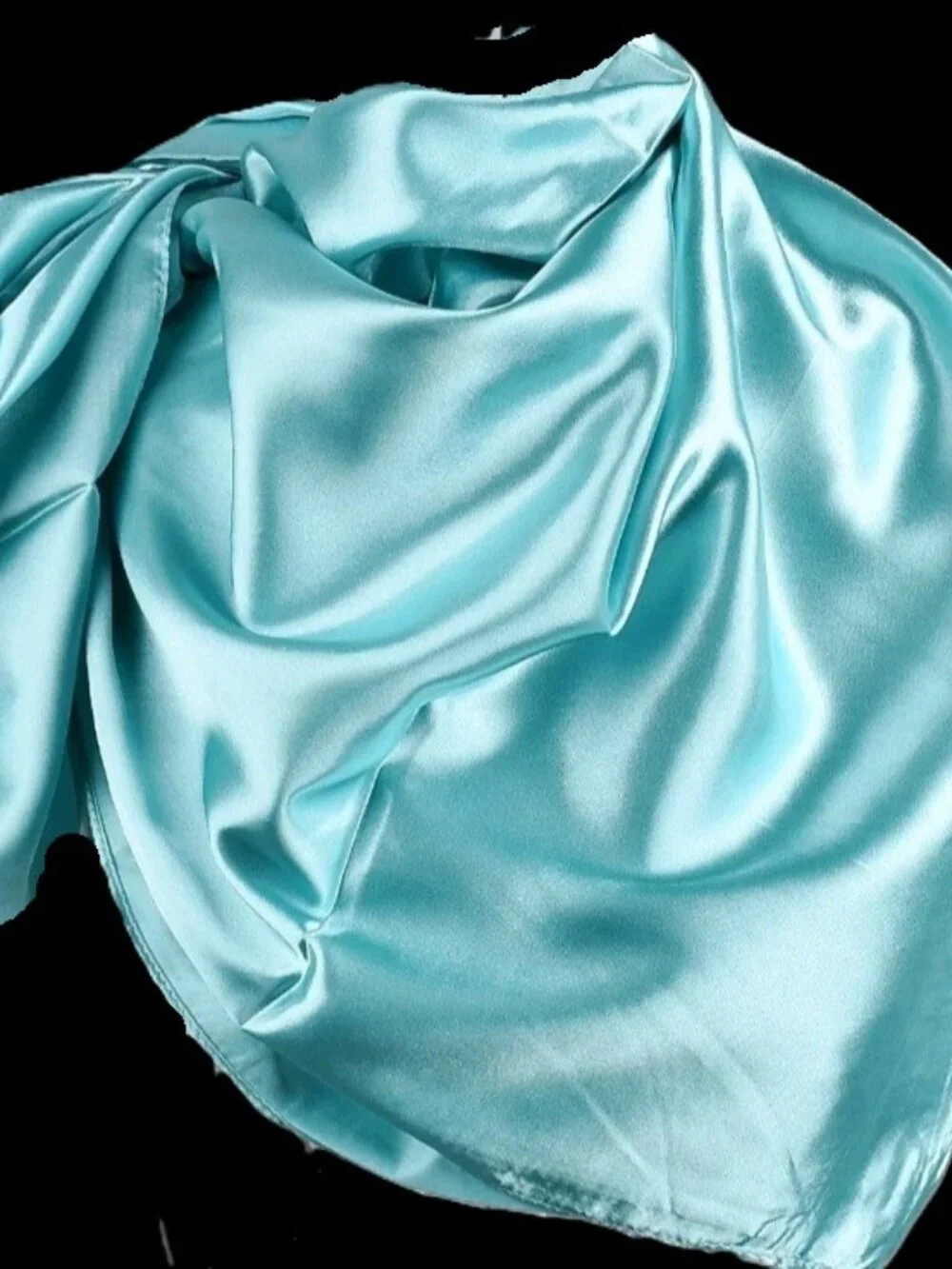 Choose Solid BLUES or GREENS Poly-Silk 27” Square SCARF by ORNAMENTS Ranch West